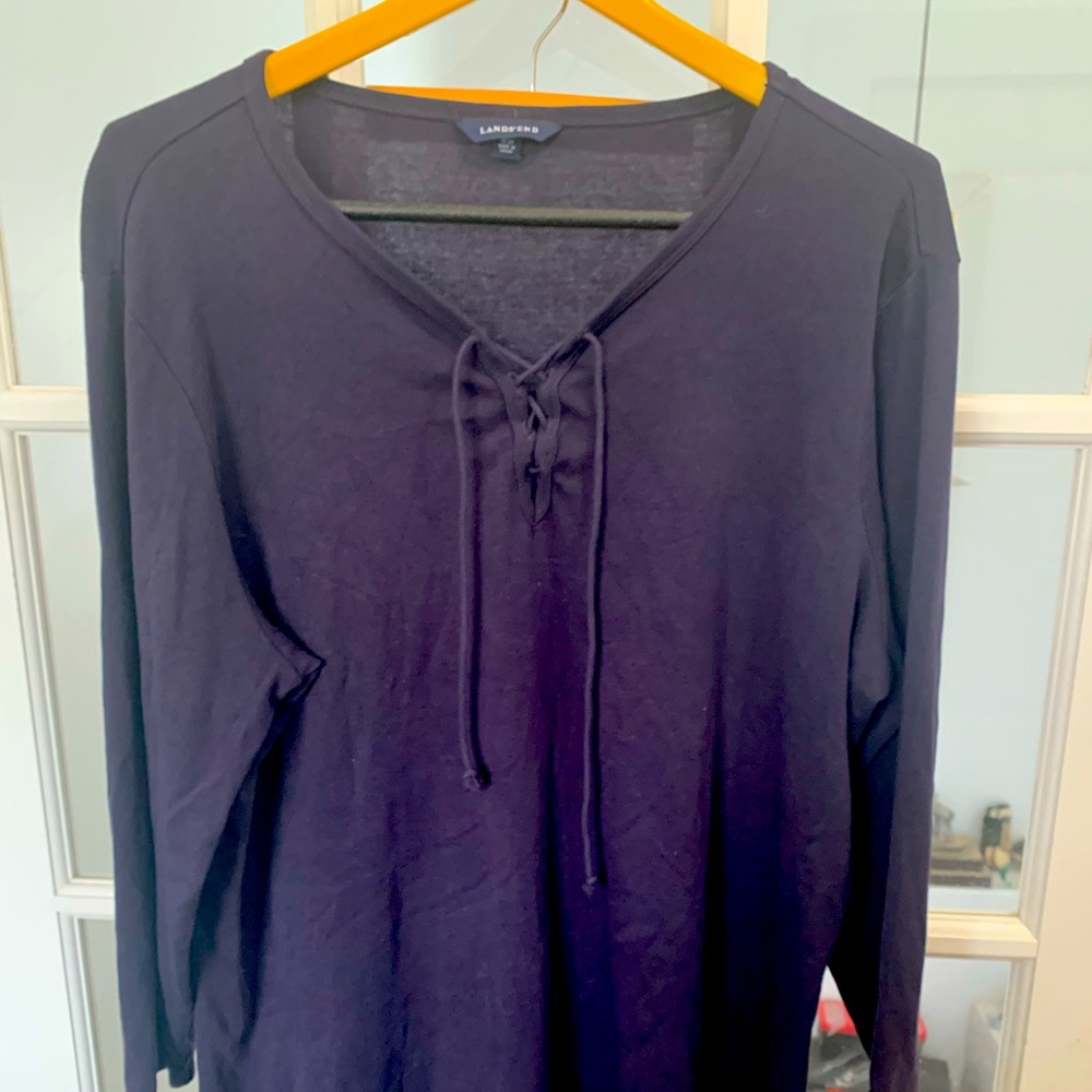 4/$20 LANDS’END ladies blouse  A6